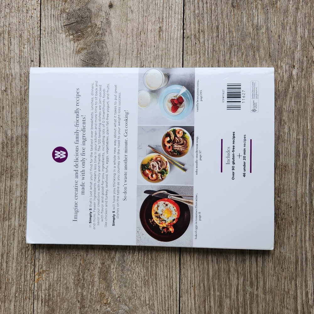 Weight Watchers Simply 5 Recipe Book Cook Book 120 Simple Meals 5 Ingredients - Picture 3 of 4